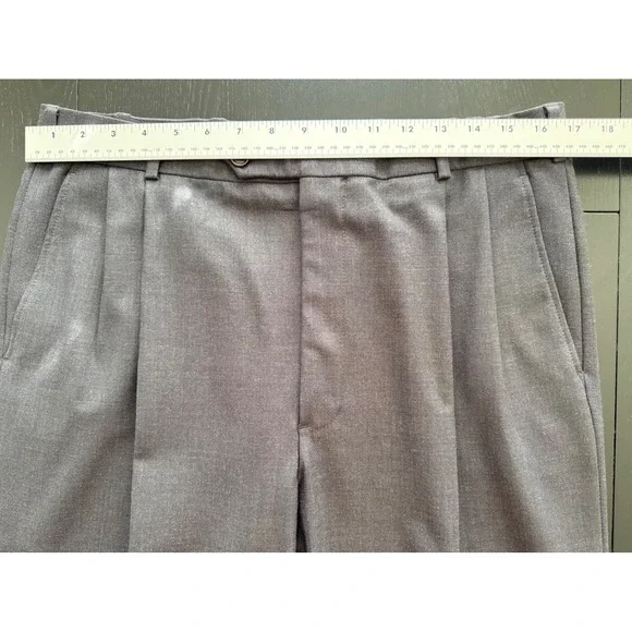 Brooks Brothers 346 Stretch Suit Mens‎ 40R Gray Wool 2-PC Set Jacket Pants 34x28